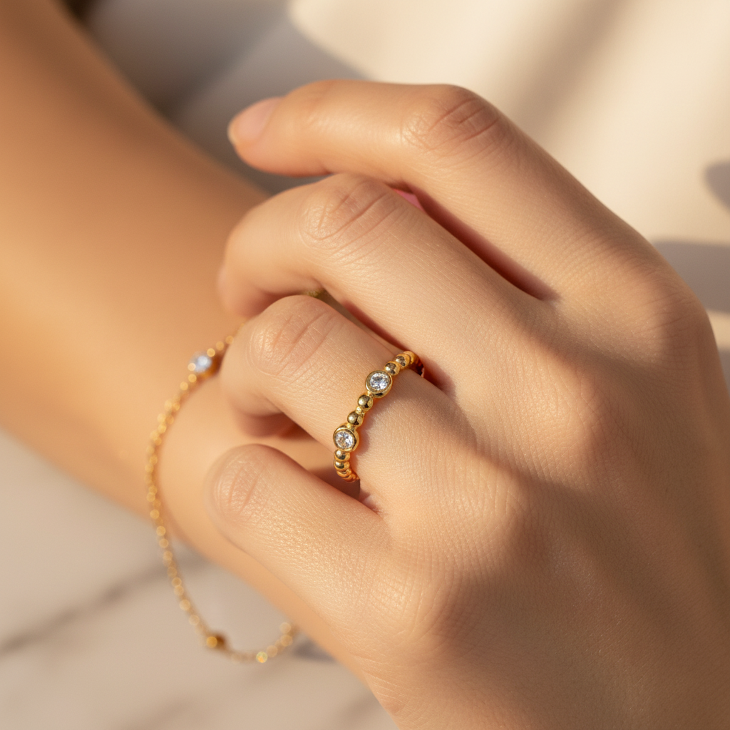 ANILLO GEMA CIRCULAR