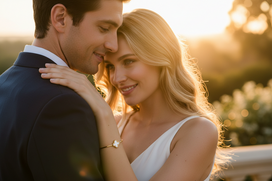 PULSERA FLORAL CUARZO