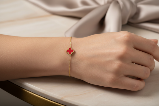 PULSERA FLORAL RUBÍ