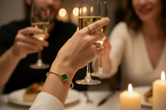 PULSERA FLORAL ESMERALDA