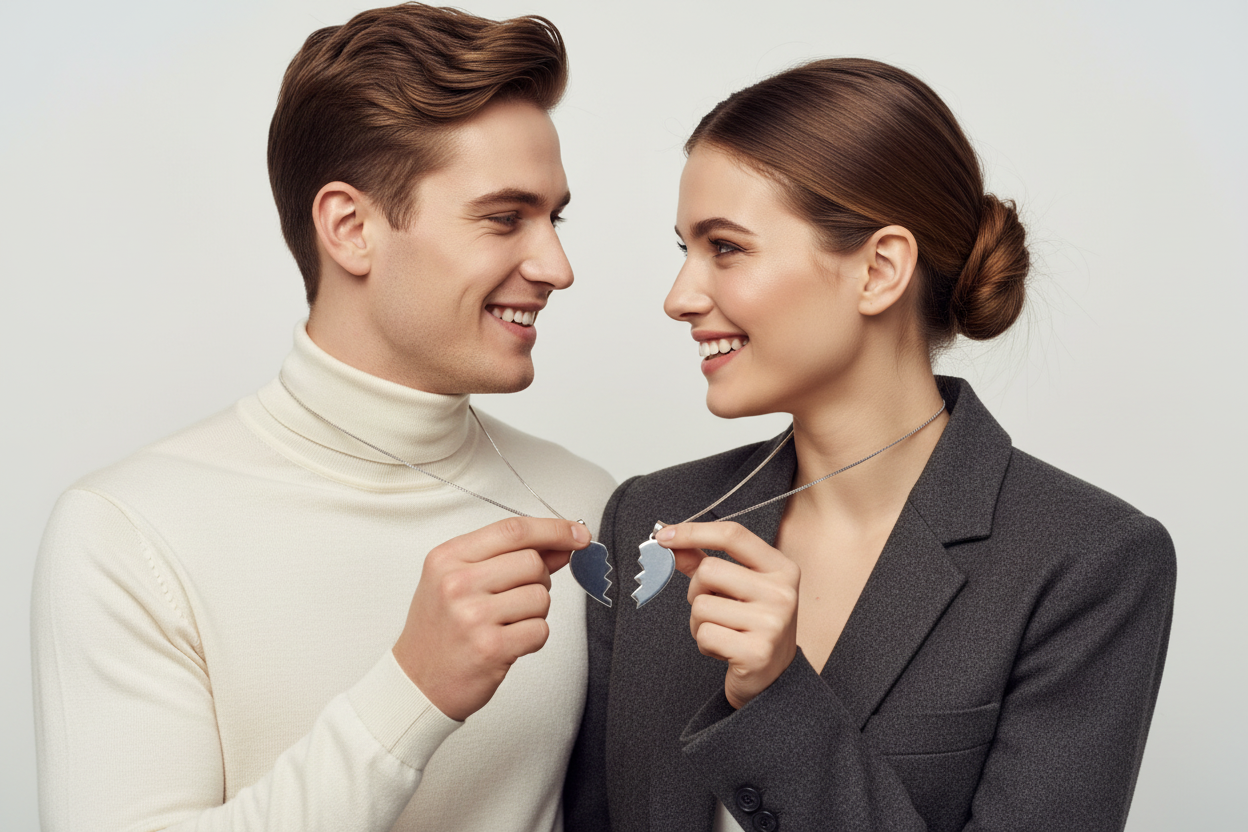 COLLAR DOS MITADES, UN CORAZÓN 💝