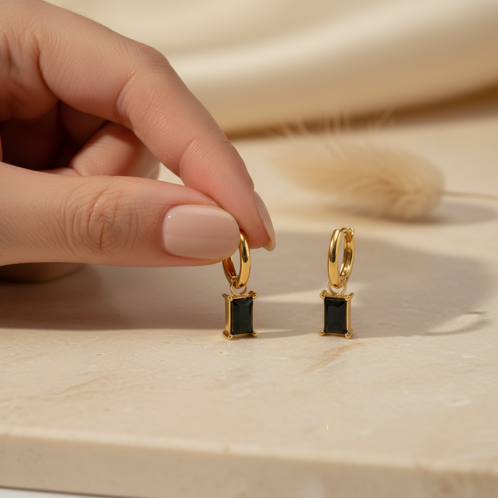Pendientes Onix Nocturno