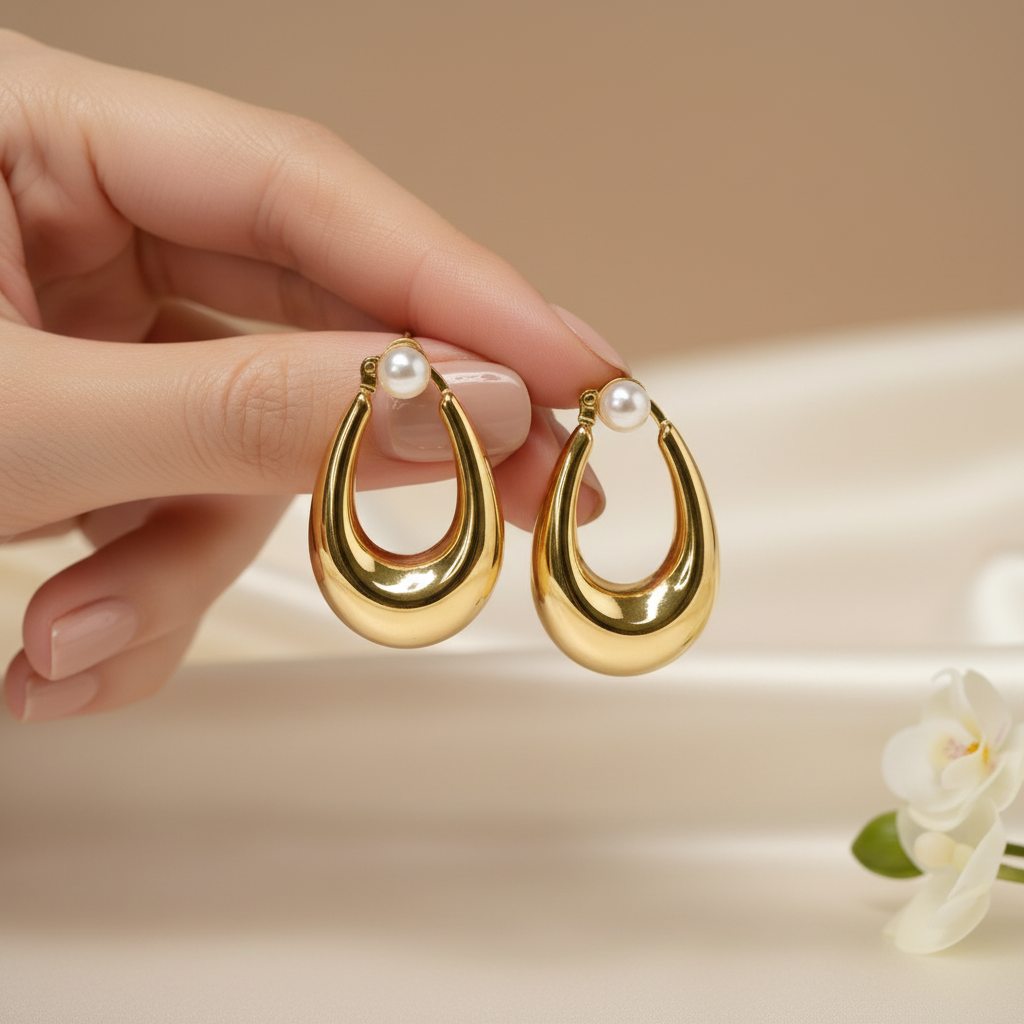 Pendientes Perla Majestuosa