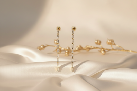 Pendientes Columna de Cristal