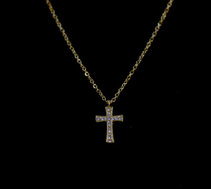 Collar Cruz Brillo Eterno