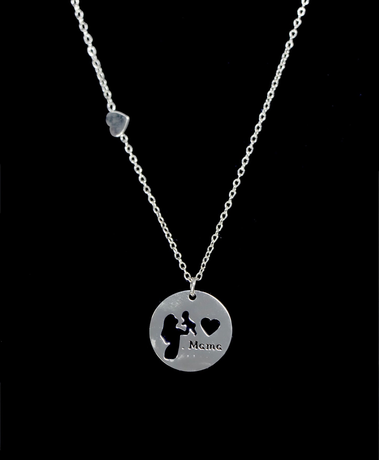 COLLAR MADRE Y BEBÉ CELESTE