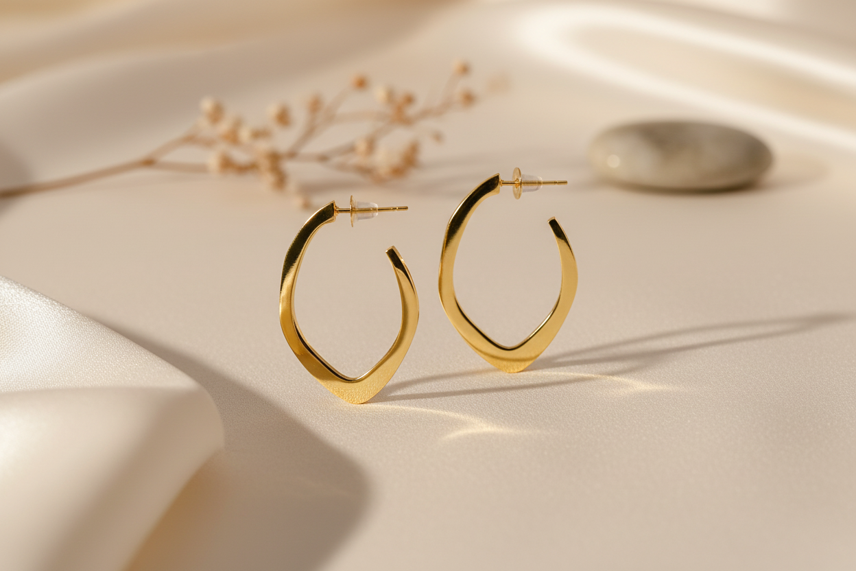 Pendientes Arco Dorado