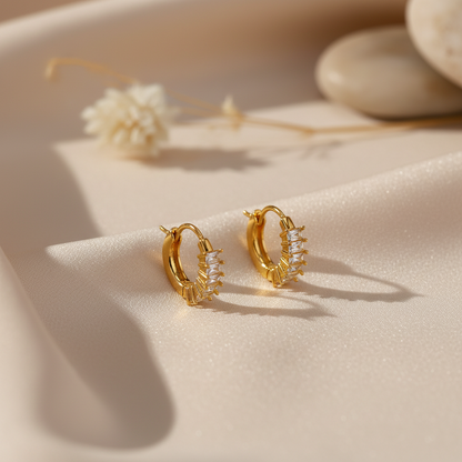 Pendientes Destello Baguette