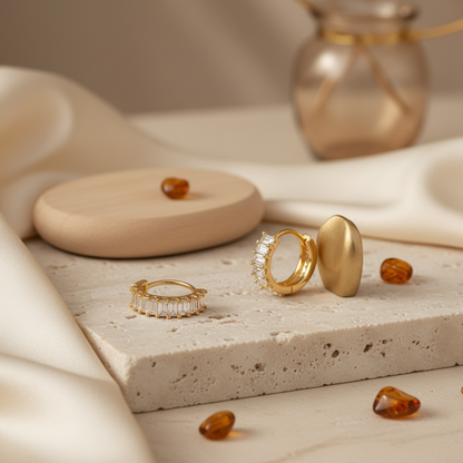 Pendientes Destello Baguette