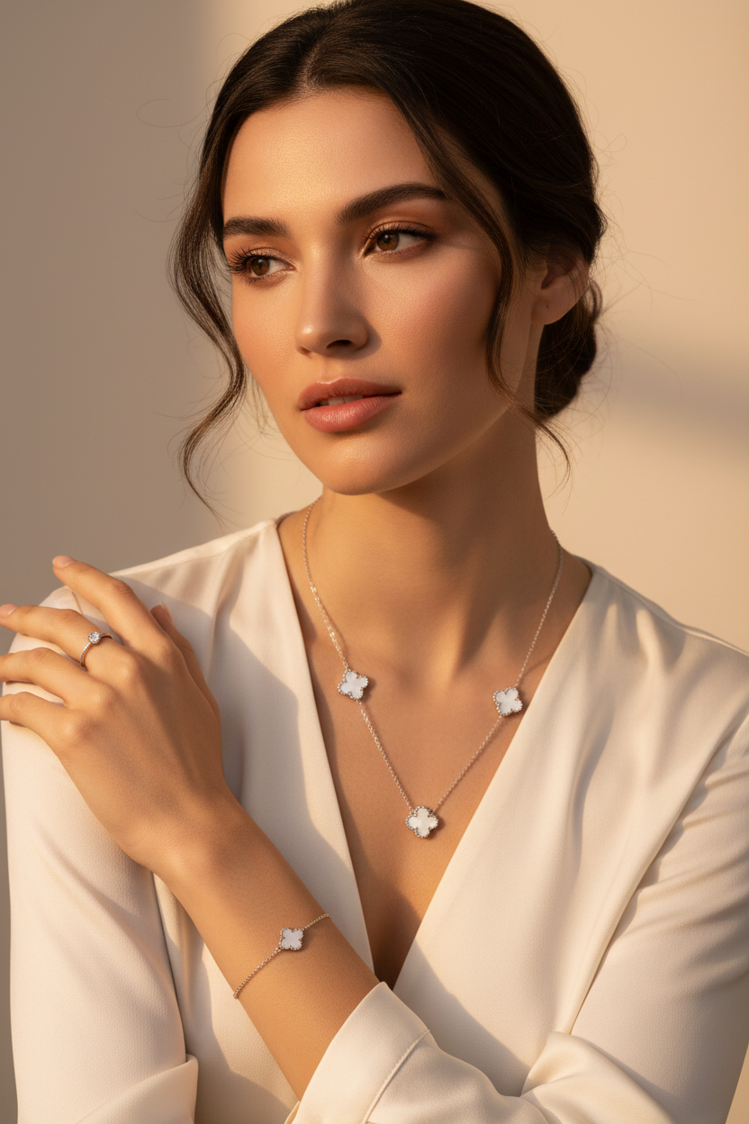 Collares Treboles de la suerte