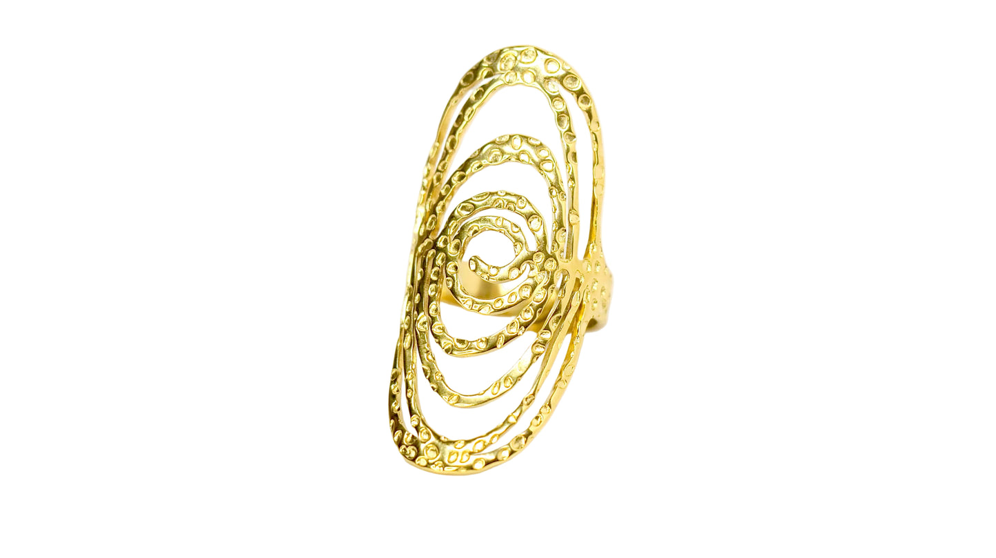 ANILLO ESPIRAL MOTEADO