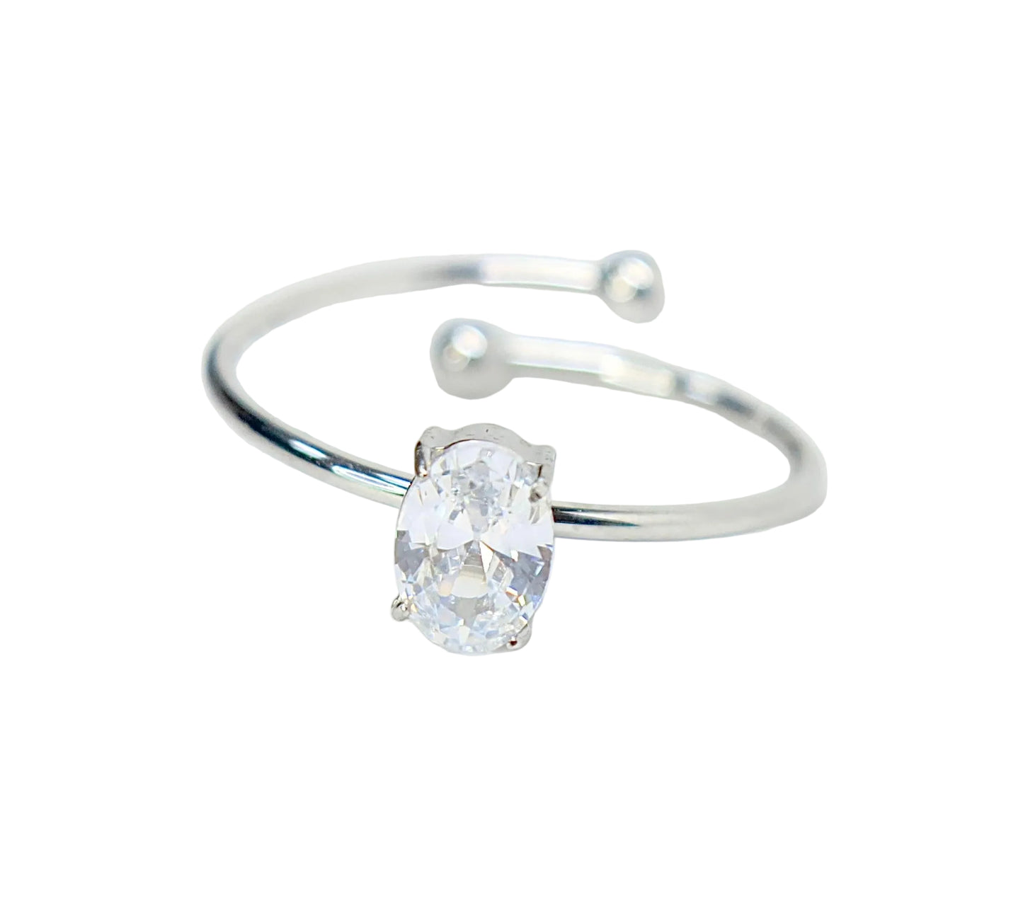 ANILLO SOLITARIO OVALADO