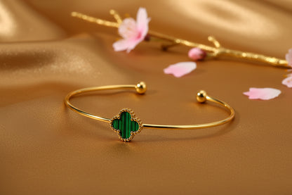 PULSERA FLORAL ESMERALDA