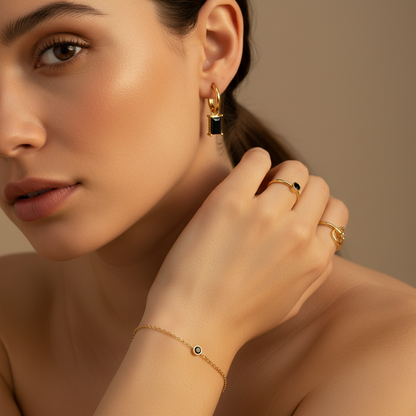 Pendientes Onix Nocturno