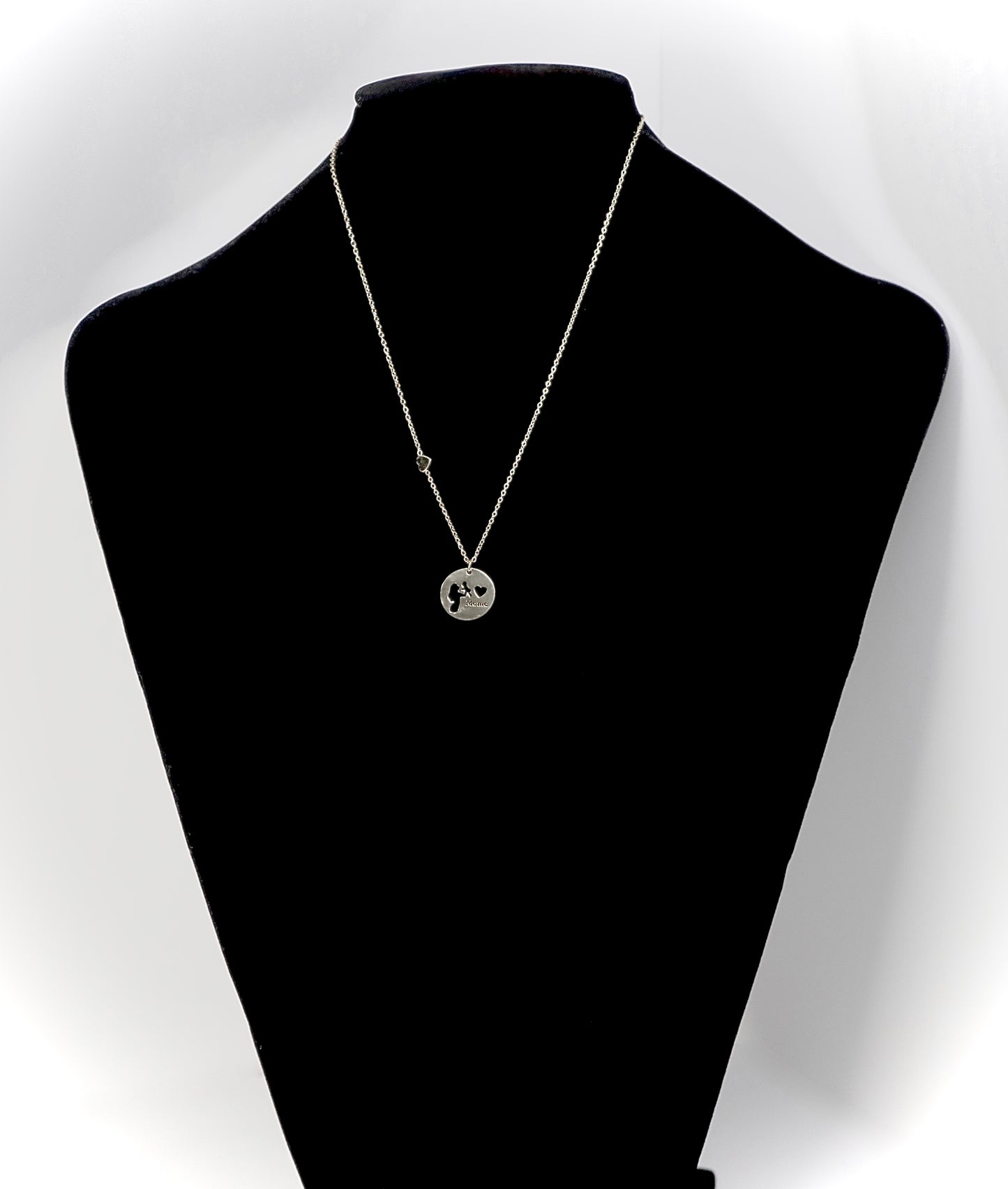 COLLAR MADRE Y BEBÉ CELESTE